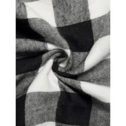 Allegra K Woman Roll Up Sleeves Buttoned Boyfriend Plaids Shirt -Allegra K GUEST ef0cee87 1fbd 4eaf 9fc8 179f66c2abc1