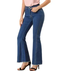 Allegra K Women's Vintage Flare Jeans High Waist Stretch Denim Long Pants Bell Bottoms Jeans -Allegra K GUEST eff6b4bc 664d 4199 ad0c 584719364f73