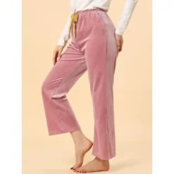 Allegra K Women's Wide Leg Comfy Yoga Pants Decor Drawstring Lounge Pajamas Pants -Allegra K GUEST f1d1d243 e6dc 4a2a a735 86b485e544c9