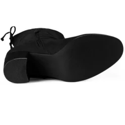 Allegra K Women's Round Toe Chunky Heel Over The Knee High Boots -Allegra K GUEST f227a44f a72c 4ef9 a24c 31c11737af12