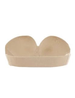 Allegra K Women Strapless Demi Cup Push Up Convertible Extender Underwire Bra