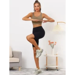 Allegra K Women's High Impact Workout Wirefree With Padded Sports Bra -Allegra K GUEST f28e7b70 1dbf 40dd 9e27 2916511ff35e