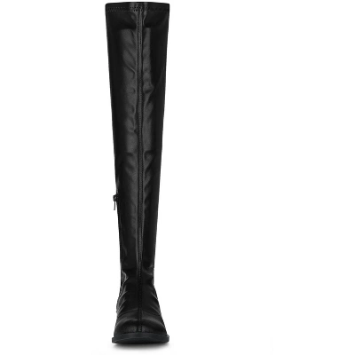 Allegra K Women's Thigh Low Block Heel Over Knee High Fashion Boots 2 Allegra K Women's Thigh Low Block Heel Over Knee High Fashion Boots - Image 2