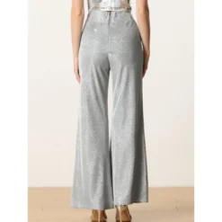 Allegra K Women's Sparkly Glitter Wide Leg Palazzo Party High Waist Trousers Pants -Allegra K GUEST f5d52ef6 3d24 4f2e b43d 0e91f7a976d5