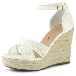 Allegra K Women's Ankle Strap Espadrille Wedge Heel Wedge Sandals 23 Allegra K Women's Ankle Strap Espadrille Wedge Heel Wedge Sandals -Allegra K GUEST f81ccb75 f0c2 4df7 8098 7c973fe2c305