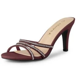 Allegra K Women's Rhinestone Strappy Heel Mules 24 Allegra K Women's Rhinestone Strappy Heel Mules -Allegra K GUEST f881cbbd 96f4 40f4 9475 a82da89bf4df