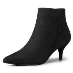 Allegra K Women's Pointed Toe Zip Stiletto Kitten Heel Ankle Booties -Allegra K GUEST fa378f18 e34b 410c a5de dc586caba030