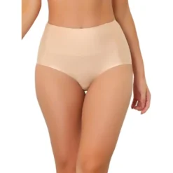 Allegra K Women's Tummy Control Unlined High-Waisted Breathable Hipster Underwear -Allegra K GUEST fa3fc6f1 8ca4 4955 affa 25506ffadb04