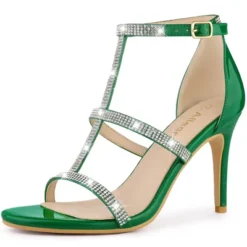 Allegra K Women's Rhinestone Ankle Strap Stiletto High Heel Sandals -Allegra K GUEST fa9d7fa2 e35e 4ccd b72e 8a71667789d0