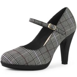 Allegra K Women's Houndstooth Platform Stiletto Heels Pumps -Allegra K GUEST fc20de77 24f0 451e 8be7 15a0216cbda1