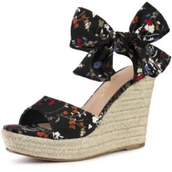 Allegra K Women's Platform Floral Printed Slingback Espadrille Wedge Sandals -Allegra K GUEST fc839cc1 8413 4d73 9c35 9dff4e25a25a