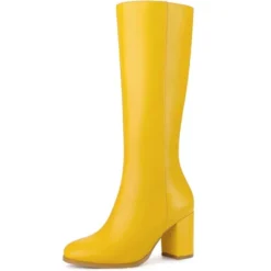 Allegra K Women's Round Toe Block Heels Knee High Boots -Allegra K GUEST fcac49ad 1841 47c2 9920 1bb3abd0b65d