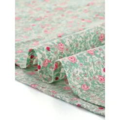 Allegra K Women's Puff Sleeves Point Collar Button Down Floral Shirts -Allegra K GUEST fd35ea08 245a 420a 8f77 a61aea520da8