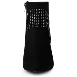 Allegra K Women's Pointed Toe Fringe Stiletto Heel Ankle Boots -Allegra K GUEST fd3a0ff6 4f2b 4109 9892 999c9b3f1ec1