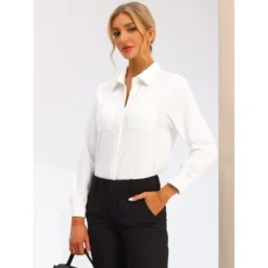 Allegra K Women's Collared Long Sleeve Button Down Work Office Blouse 7 Allegra K Women's Collared Long Sleeve Button Down Work Office Blouse -Allegra K GUEST fda427b1 8284 41e2 8417 3a26a9771c46
