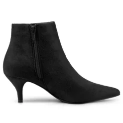 Allegra K Women's Pointed Toe Zip Stiletto Kitten Heel Ankle Booties -Allegra K GUEST fe137228 0584 49f4 84ea ff0c56187072