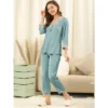 Allegra K Women’s Pajama Sets Sleepwear Soft Night Suit Lounge Sets