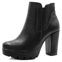 Allegra K Women Chunky High Heel Platform Zipper Chelsea Boots -Allegra K GUEST ff0d212a 3174 4a92 ba6e 2fc0cd5abd09