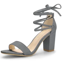 Allegra K Women's Tie Up Strappy Chunky High Heels Sandal 31 Allegra K Women's Tie Up Strappy Chunky High Heels Sandal -Allegra K GUEST ff956449 e918 4925 be2b 129ef87d30d6